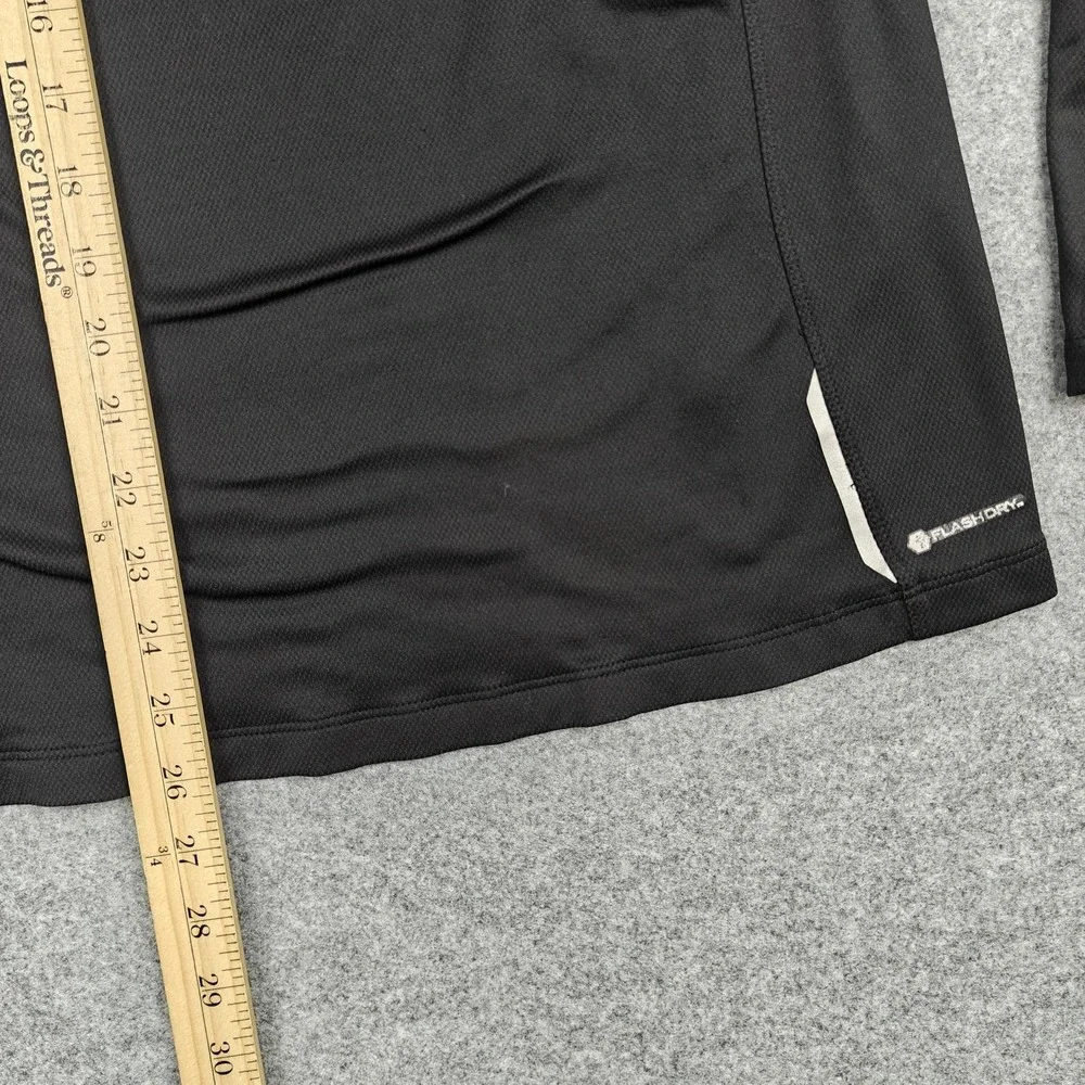 The North Face Pullover Mens Large Black‎ 1/4 Zip Long Sleeve Running FlashDry